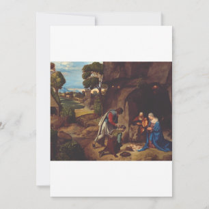 Hyrdenes tillbedjan av Giorgione Inbjudningar