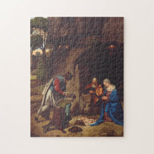 Hyrdenes tillbedjan av Giorgione Pussel