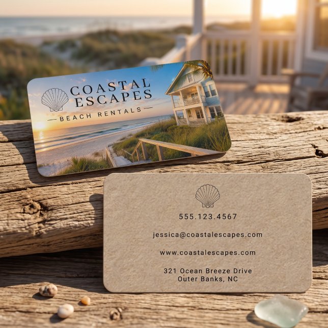 Hyresgäst för kustnära strand visitkort (Skapare uppladdad)