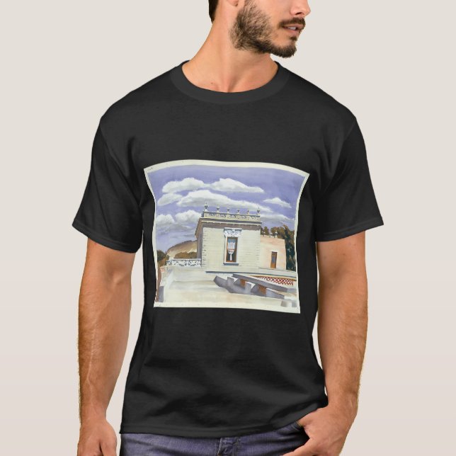 Hyreshus Edward Hopper T Shirt (Framsida)