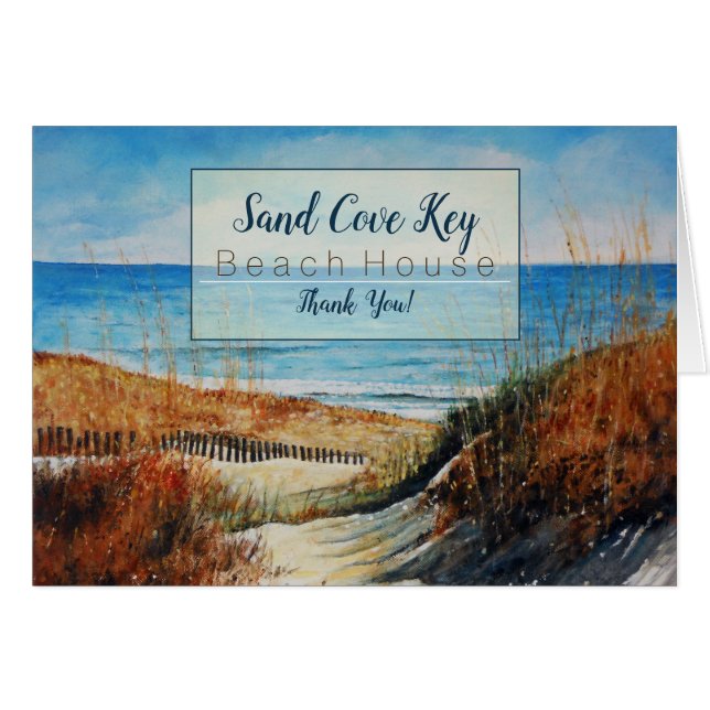 Hyrning av boskap och sanddyner | TACK OBS Kort (Framsidan Horizontal)