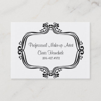 Hyror sminkkonstnär, Cheris Homchick Visitkort