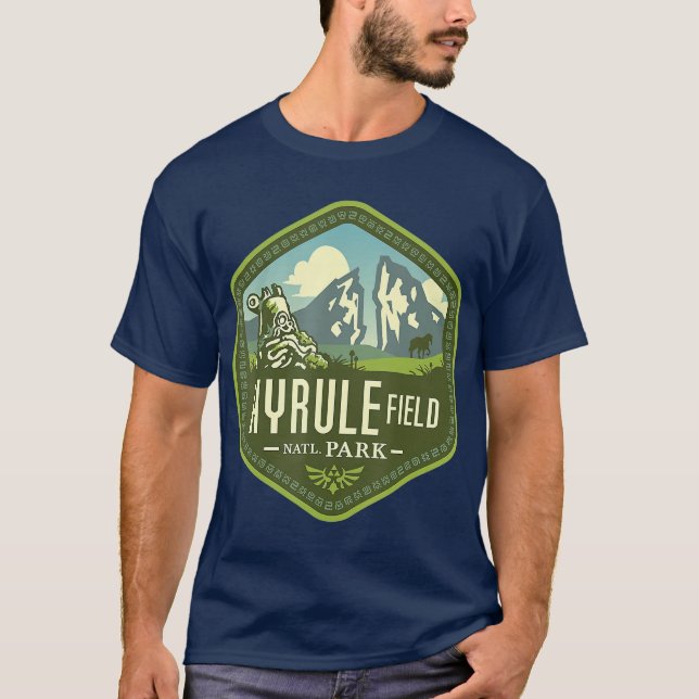HYRULE nationalpark TETON Hiking Wanderlust T Shirt (Framsida)