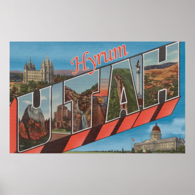 Hyrum, UtahLarge Brev ScenesHyrum, UT Poster (Framsidan)