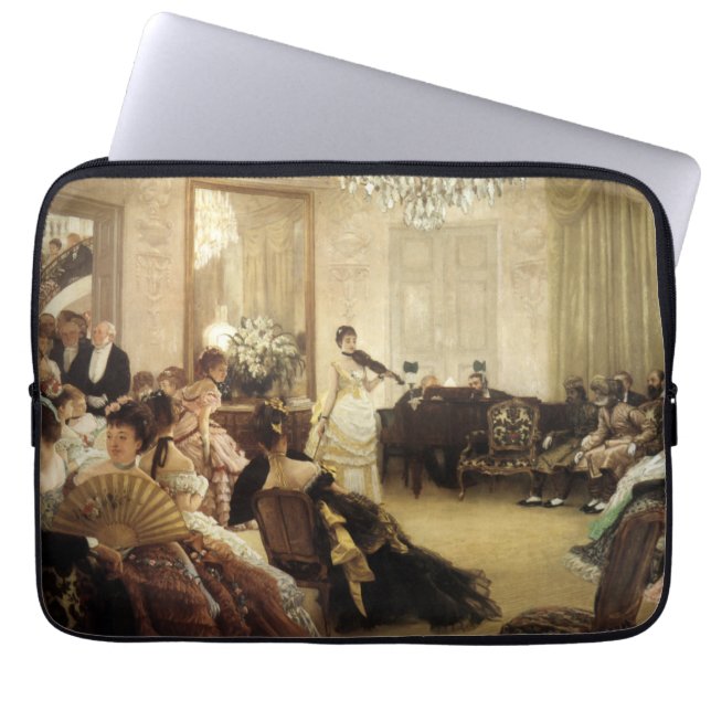 Hyssja konserten vid James Tissot konst Laptop Sleeve (Framsidan)
