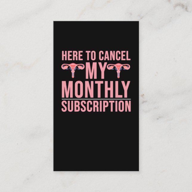 Hysterektomi Awareness Surgery Recovery Visitkort (Framsida)