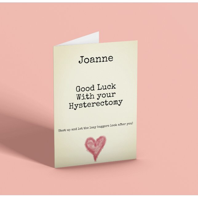 Hysterektomi Funny Anpassade Card Kort (Skapare uppladdad)