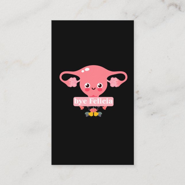 Hysterektomi Kirurgiska ingreppet Uterus Felicia Visitkort (Framsida)