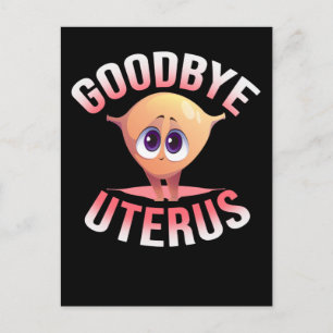 Hysterektomi Medvetenhet om Uterus Flyttblommor Vykort