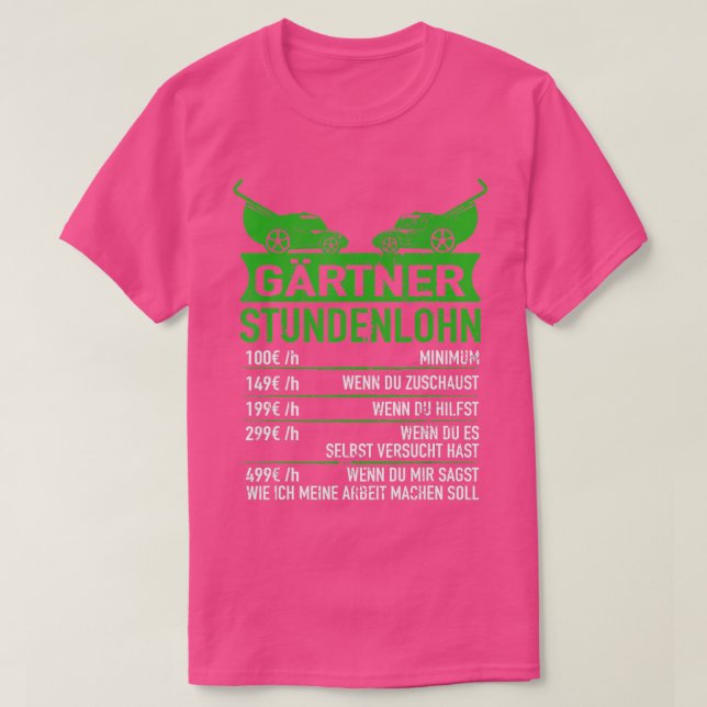  hytt med högre timlön t shirt (Design framsida)