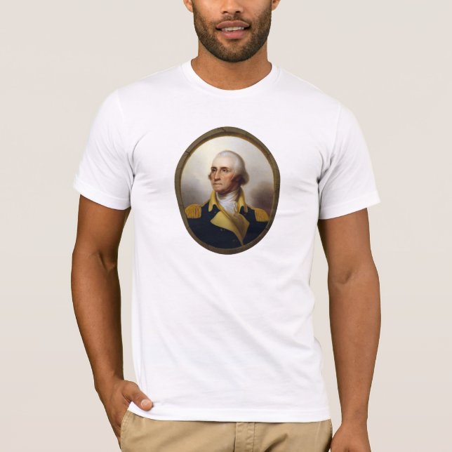 Hyttventilmålning för General George Washington T-shirt (Framsida)