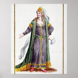 Hyu-Chen fru av Genghis Khan, från 'Receuil des Poster