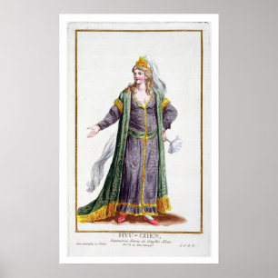 Hyu-Chen, fru Khan, från Receuil des Poster