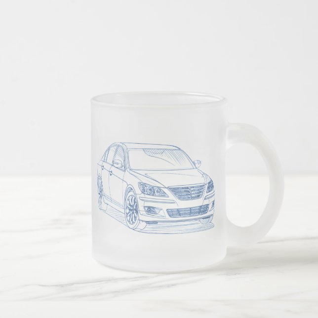 Hyu uppkomst Sdn 2009+ Frostad Glasmugg (Höger)