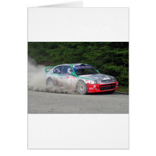 Hyundai accent WRC Rally Car Hälsningskort