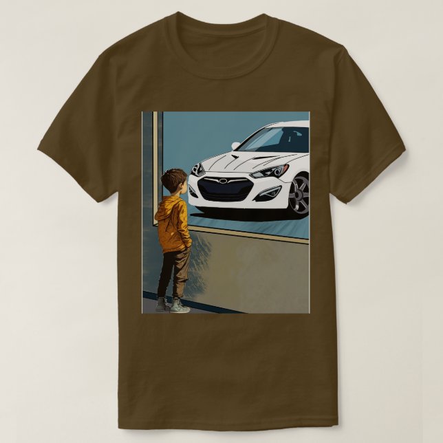Hyundai Genesis Coupe Kids Dreams T Shirt (Design framsida)