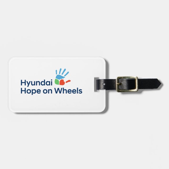 Hyundai Hope on Wheels Luggage Tag Bagagebricka (Horisontell Framsida)
