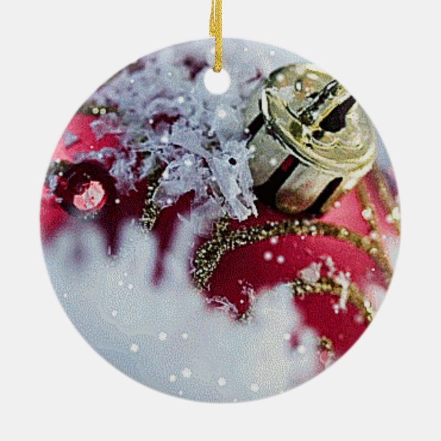 HYVAA JOULUA/BEAUTIFUL ORNAMENT BAKGRUND AV AVSLUT (Baksidan)