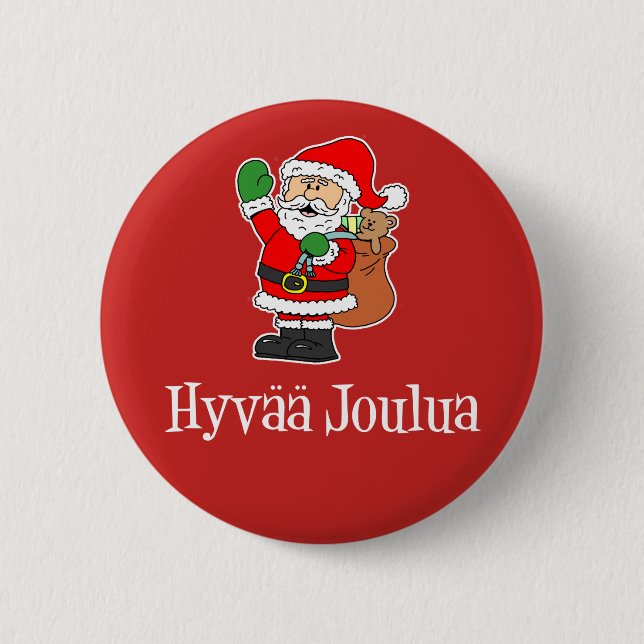Hyvaa Joulua Finska jultomten Red Knapp (Framsida)