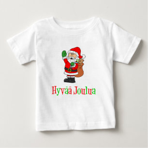 Hyvaa Joulua Finska jultomten Tee Shirt