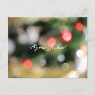 "Hyvää Joulua" Finskt julvykort Vykort