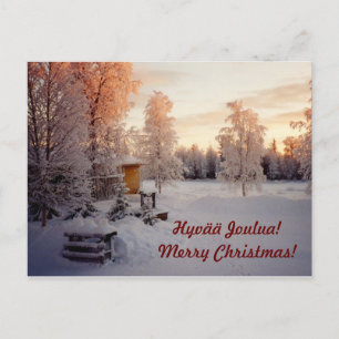 Hyvää Joulua! God jul! Helg Vykort