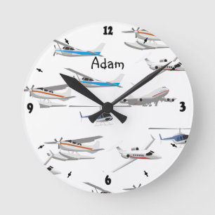 Hyvlar flygplan rund klocka