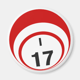 I17 bingo boll-kylskåp magnet