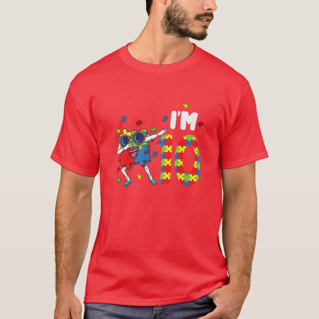 I 10 för 10:e helgdag t shirt (Framsida)