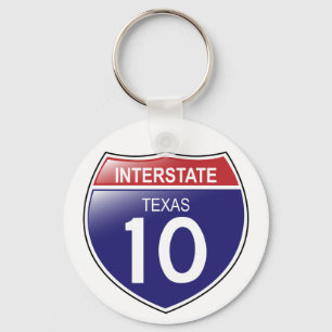 I-10 Texas Keychain Nyckelring