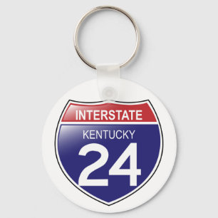 I-24 Kentucky Keychain Nyckelring