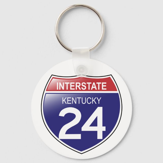 I-24 Kentucky Keychain Nyckelring (Framsida)