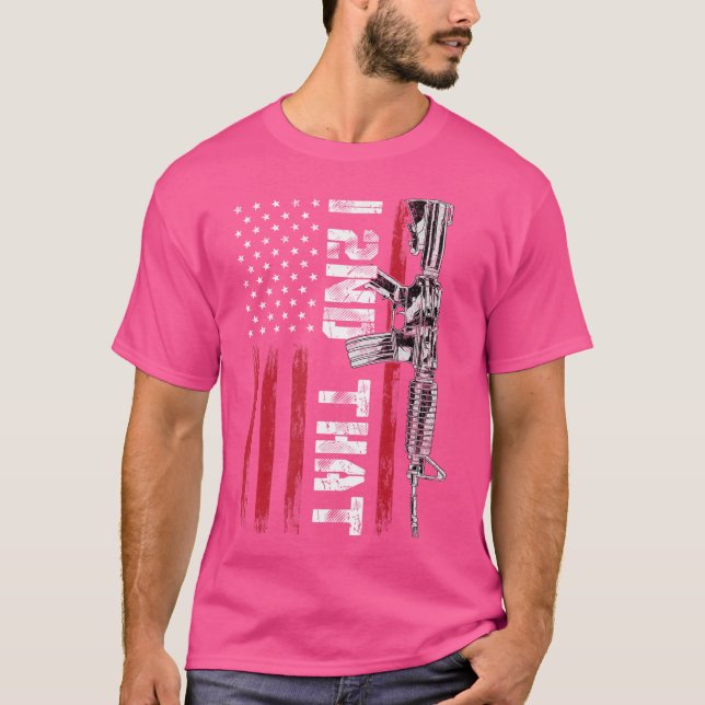 I 2Nd That Second Amendment Pro Gun American Flag  T Shirt (Framsida)