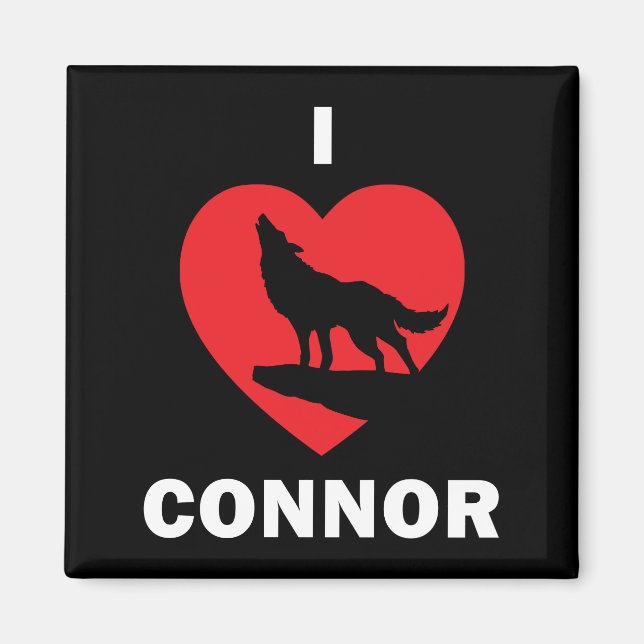 I <3 Connor Magnet Black (Framsidan)