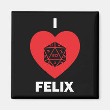 I <3 Felix Magnet (mörk)