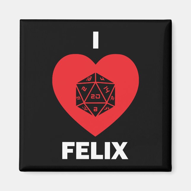 I <3 Felix Magnet (mörk) (Framsidan)
