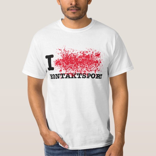 I <3 Kontaktsport T-shirt (Framsida)