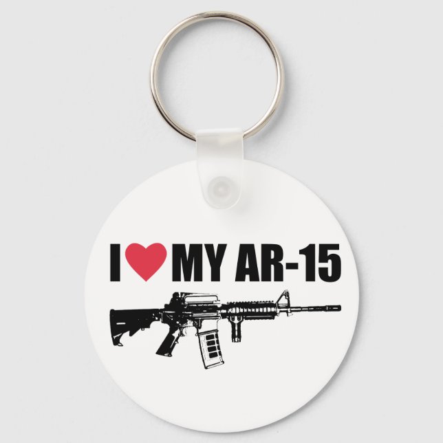 I <3 min AR-15 Nyckelring (Framsida)