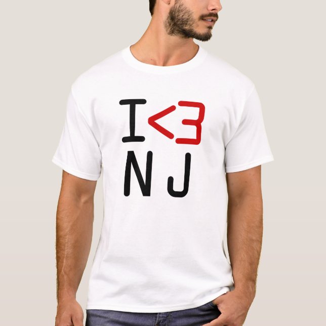 I <3 NJ T-SHIRT (Framsida)