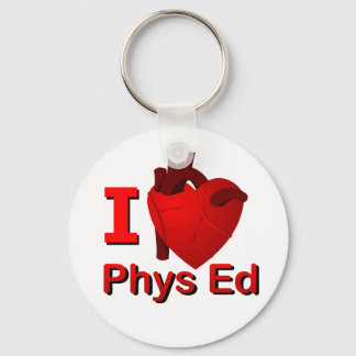 I <3 Phys Ed Nyckelring