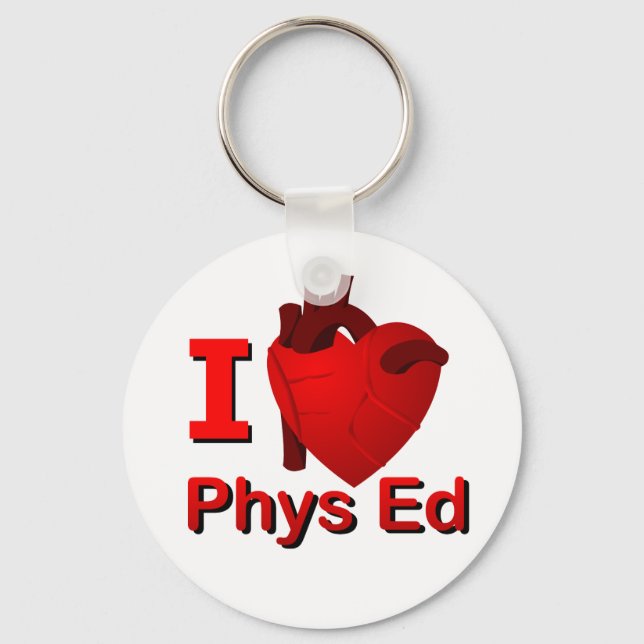 I <3 Phys Ed Nyckelring (Framsida)