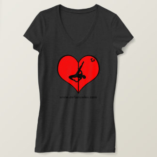 I <3 poler V-Nacke Dam Tee