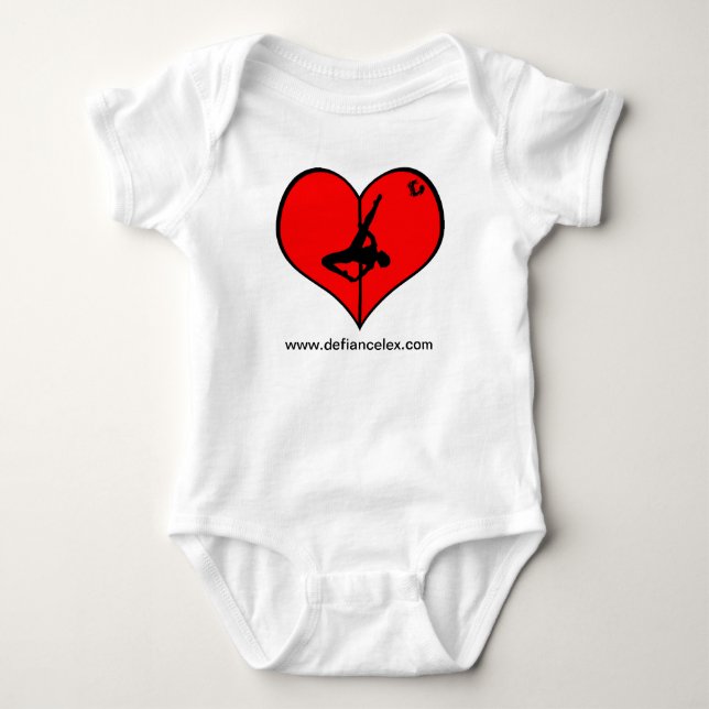 I <3 poler V-Nacke Dam Tee (Framsida)