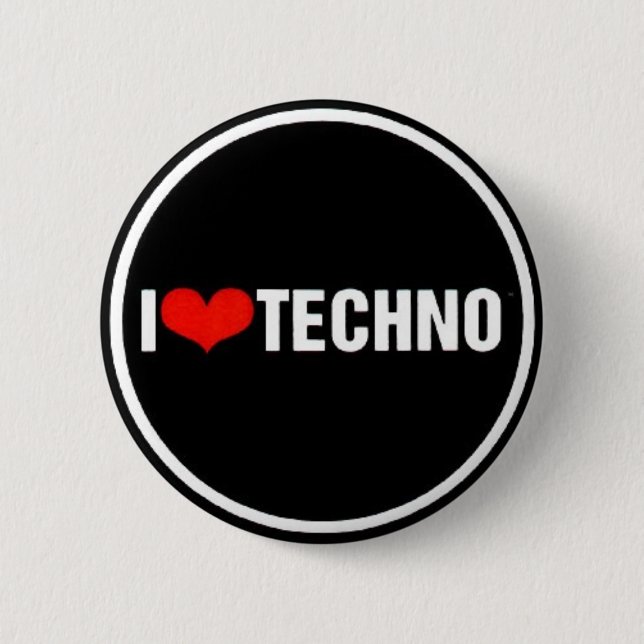 I <3 Techno Knapp (Framsida)