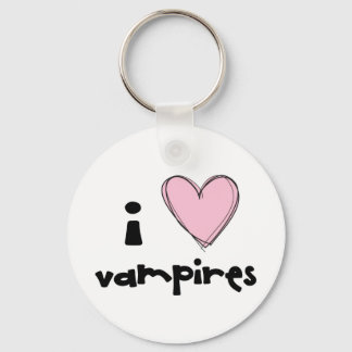 I <3 Vampyres - rosa-nyckelkedjan Nyckelring