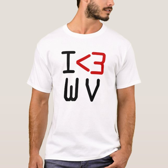 I <3 WV T-SHIRT (Framsida)