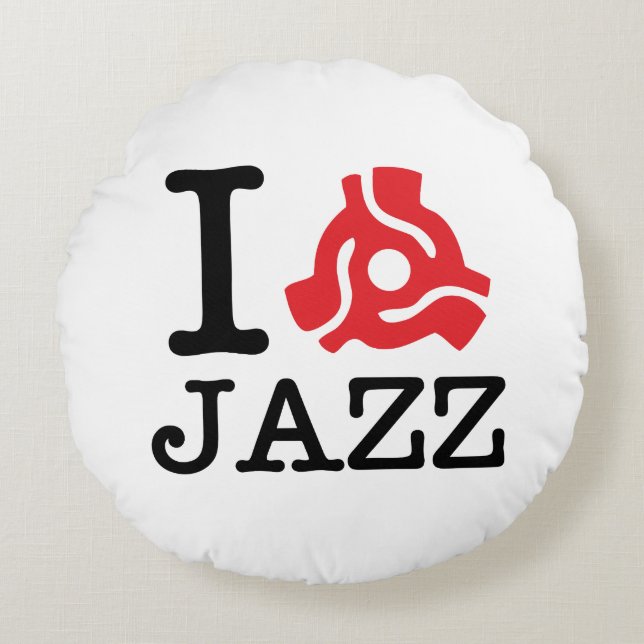 I 45 Adapter Jazz Rund Kudde (Framsidan)