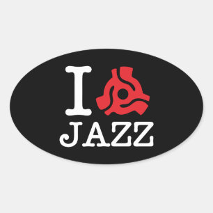 I 45 Adapterjazz Ovalt Klistermärke