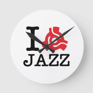 I 45 Adapterjazz Rund Klocka