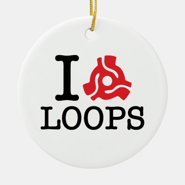 I 45-adapterslingor julgransprydnad keramik (Framsidan)